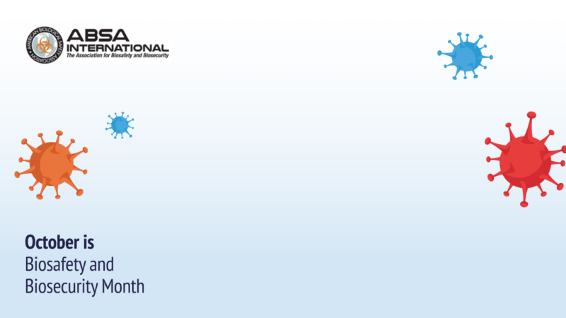 ABSA International Biosafety Biosecurity Month Poster (Zoom Background)