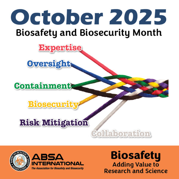 ABSA International Biosafety Biosecurity Month (social media graphic)