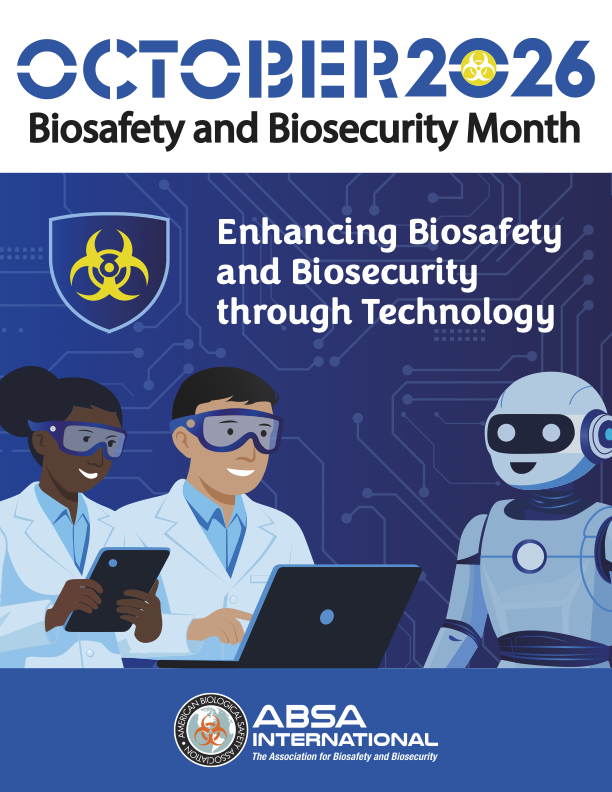 Biosafety & Biosecurity Month flyer